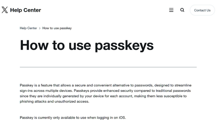 吴江苹果维修店铺分享iOS用户如何通过通行密钥(Passkey)登录 
